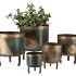 DOBRA OUD GROEN POT METAAL 8X10CM