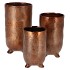 ST TROPEZ MAT COPPER VASE 10X17CM