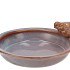 IRON STONE BIRD BOWL GLAZED PINK 28X5CM NM