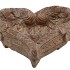 CONCRETE GOLD HEART WINGS 23X21X10CM NM