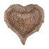 CONCRETE GOLD HEART WINGS 23X21X10CM NM