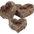 CONCRETE GOLD HEART WINGS 23X21X10CM NM