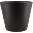 VINCI MATT BLACK CONTAINER POT 34X28CM