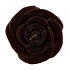 CANDLE ROOS CHOCO 14X12CM NM