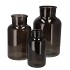 DRY GLASS BLACK CLEAR MILK BOTTLE 15X26CM NM