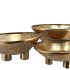 DHAKA GOUD SCHAAL OP VOET 59X27CM 3DLG