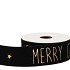 RIBBON VELVET CHRISTMAS 85 BLACK 5MX40MM