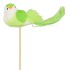 PICK BIRD ON STICK LIGHT GREEN P/25 11X4X50CM