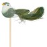 PICK BIRD ON STICK DARK GREEN P/25 11X4X50CM