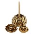 WAXINE SUCCULENT MAGNOLIA SHINY GOLD 10X11CM