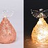 LED ENGEL GLAS ROSÉ 5,5X9,5CM