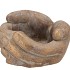 CONCRETE SAINT GOLD HANDS 19X17X10CM