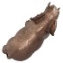 DECO ELEPHANT BRONZE 27X11X19CM