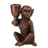 DECO MONKEY BRONZE KANDELAAR 11X6X15CM