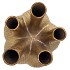 AGLIO GOLD VASE 26X35CM