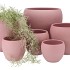 VINCI PINK FLOWER POT 28X24CM NM