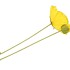 SILK POPPY LEAF YELLOW 96CM NM