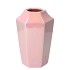 DAIRA PEARL PINK VASE FACET HIGH 14X21CM