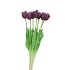 SILK TULIP 7X PURPLE 43CM NM