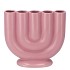 BUKAN PINK MAT 5-TUBE VAAS 21X9X20CM