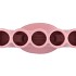 BUKAN PINK MAT 5-TUBE VAAS 30X13X26CM