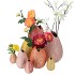 MENTON TULIP VASE DARK PINK 12X12X17CM ASS P/1