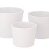CERAMIC WHITE MATT POT 13CM