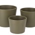 CERAMIC CAPERS GREEN MATT POT 13X12CM