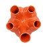 AGLIO SHINY ORANGE VASE 20X25CM NM