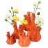 AGLIO SHINY ORANGE VASE 22X28CM NM