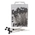 PEARL PIN 60MM BLACK P/100 NM