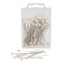 PEARL PIN 60MM WHITE P/100