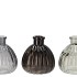 KARAKUM GREY GLASS BOTTLE 9X9X10CM NM