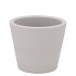 VINCI MATT GREY CONTAINER POT 12X10CM NM