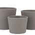 CERAMIC GREY STRUCTURE POT 13CM