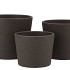 CERAMIC DARK GREY POT 15CM