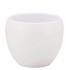 VINCI MATT WHITE FLOWER POT 14X11CM