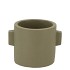CONCRETE EARS ARMY GREEN POT 11X8CM