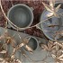 CONCRETE EARS ARMY GREEN POT 11X8CM
