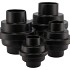 STAIRS BLACK MAT VAAS 22X25CM