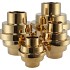 STAIRS GOLD SHINY VAAS 14X15CM