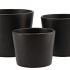 CERAMIC ANTHRACITE MATT POT 13CM