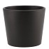 CERAMIC ANTHRACITE MATT POT 13X12CM