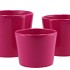 CERAMIC PINK SHINY POT 13CM NM