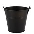 ZINC BASIC BLACK BUCKET 10X9,5CM