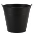 ZINC BASIC BLACK BUCKET 16X14,5CM
