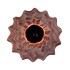 IRON STONE RED GLAZED VASE 15X36CM NM