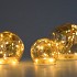 LED GLASS BALL AMBER 8/10/12CM 3DLG