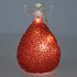 SPARKLY LED ANGEL GLASS BORDEAUX ASS P/1 9X16CM