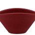 VINCI RED VELVET BOWL OVAL 24X17X12CM